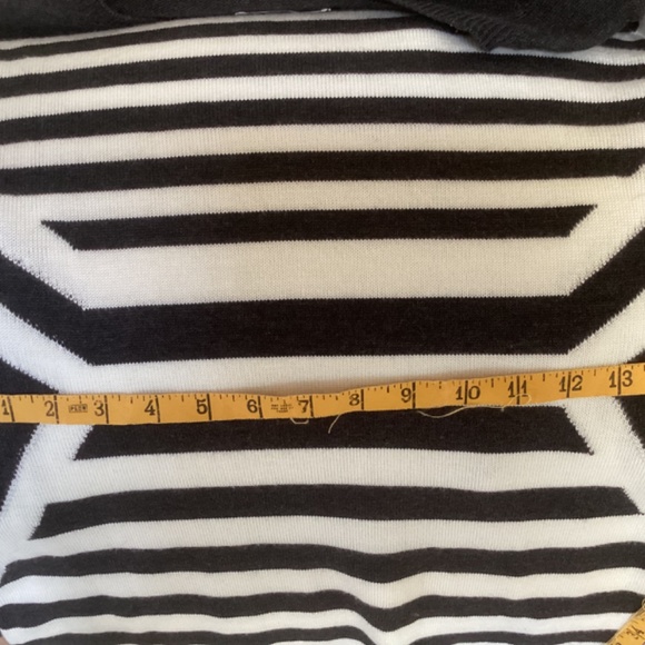 Calvin Klein Dark Gray and White Striped Sweater Dress Small 100% acrylic - Picture 6 of 12
